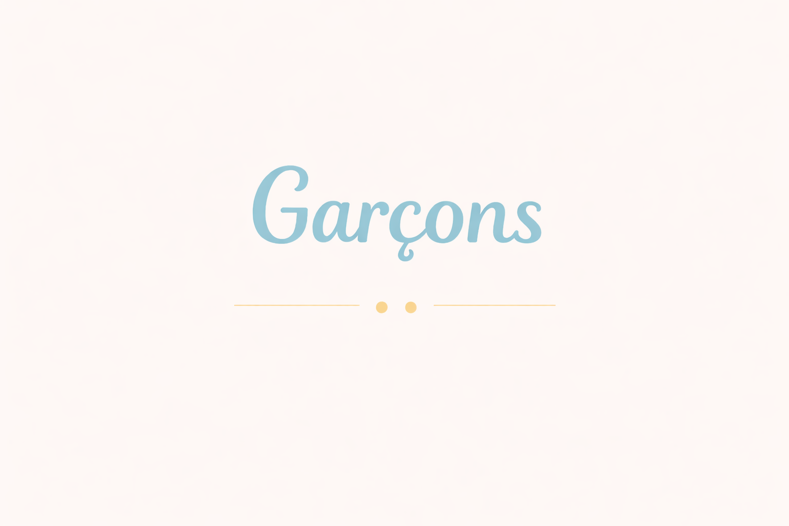 Garçons